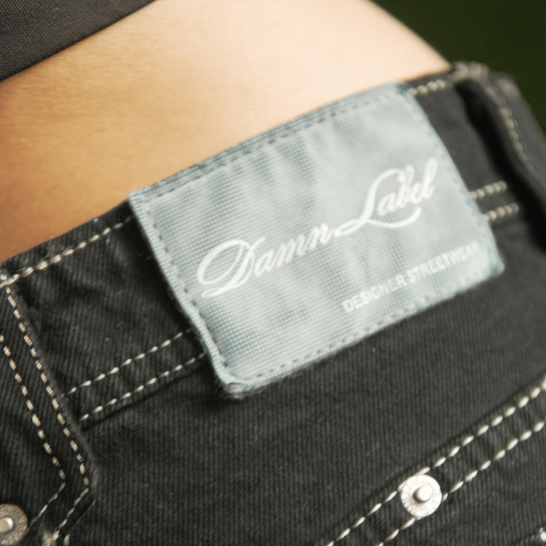 BLACKED OUT JEANS (Side Lined)