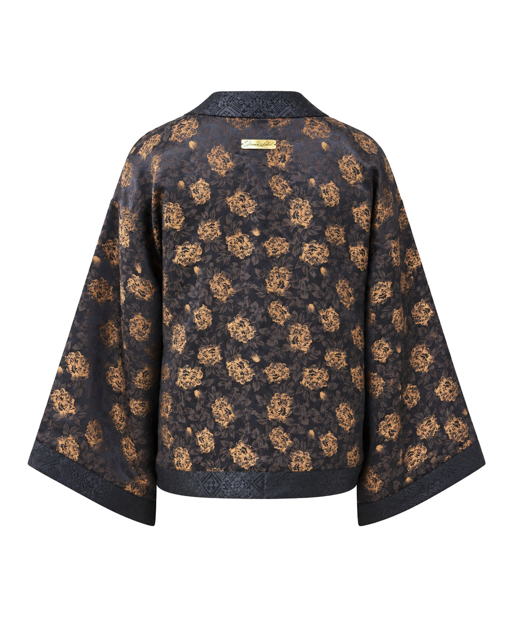 Navy Gold Flora Kimono (Womens)