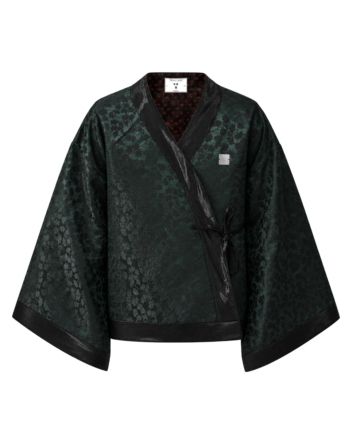 Deep Green Seaweed Kimono (Womens)