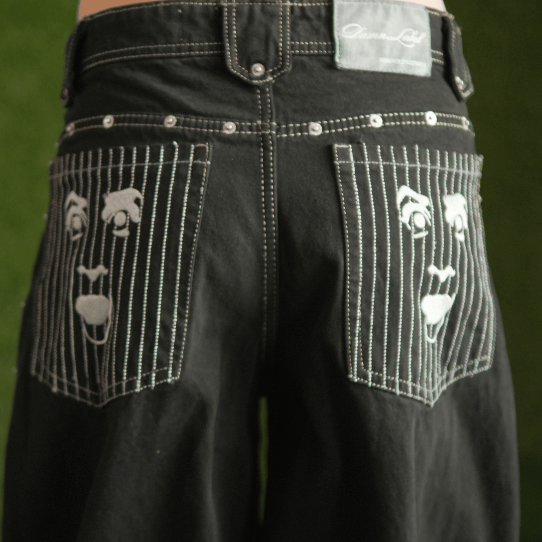 BLACKED OUT JEANS (Side Lined)