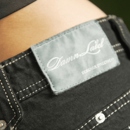 BLACKED OUT JEANS (Side Lined)