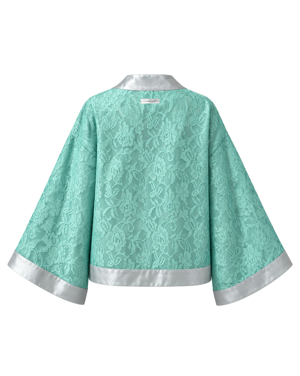Teal Flora Lace Kimono (Womens)