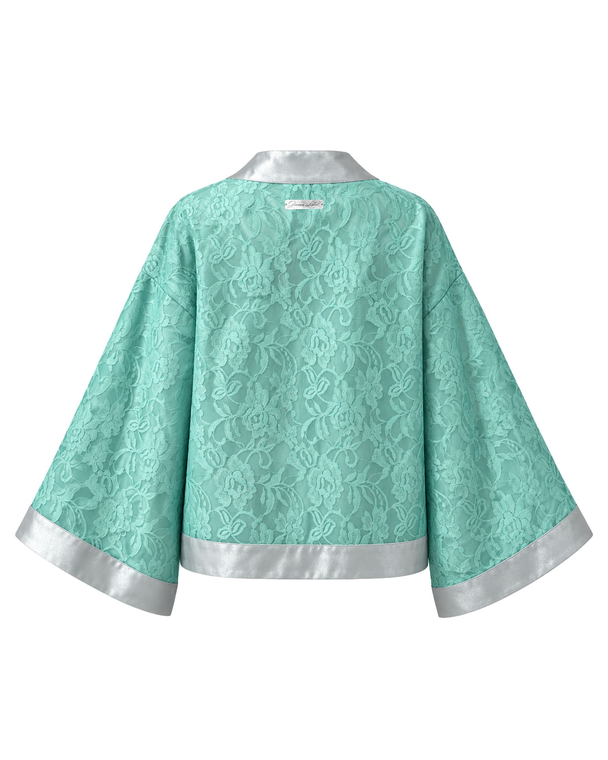 Teal Flora Lace Kimono (Womens)