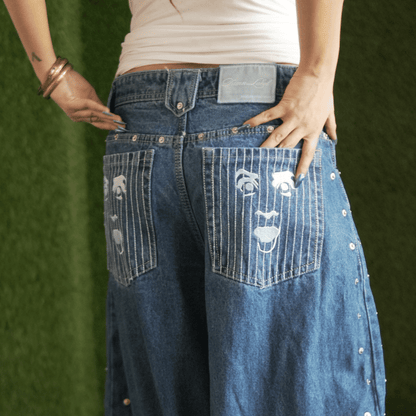 HEISENBERG BLUE WASHED JEANS (SIDE LINED)