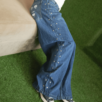 HEISENBERG BLUE WASHED JEANS (SIDE LINED)