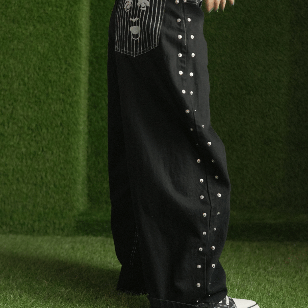 BLACKED OUT JEANS (Side Lined)