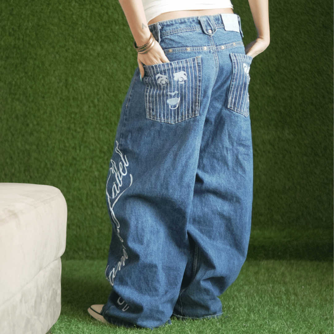 HEISENBERG BLUE WASHED JEANS (EMBROIDERY)