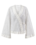 Silver Sequin Swirl Kimono (Womens)