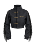 Baroque Minimal Cropped Denim Jacket (Pre-book)
