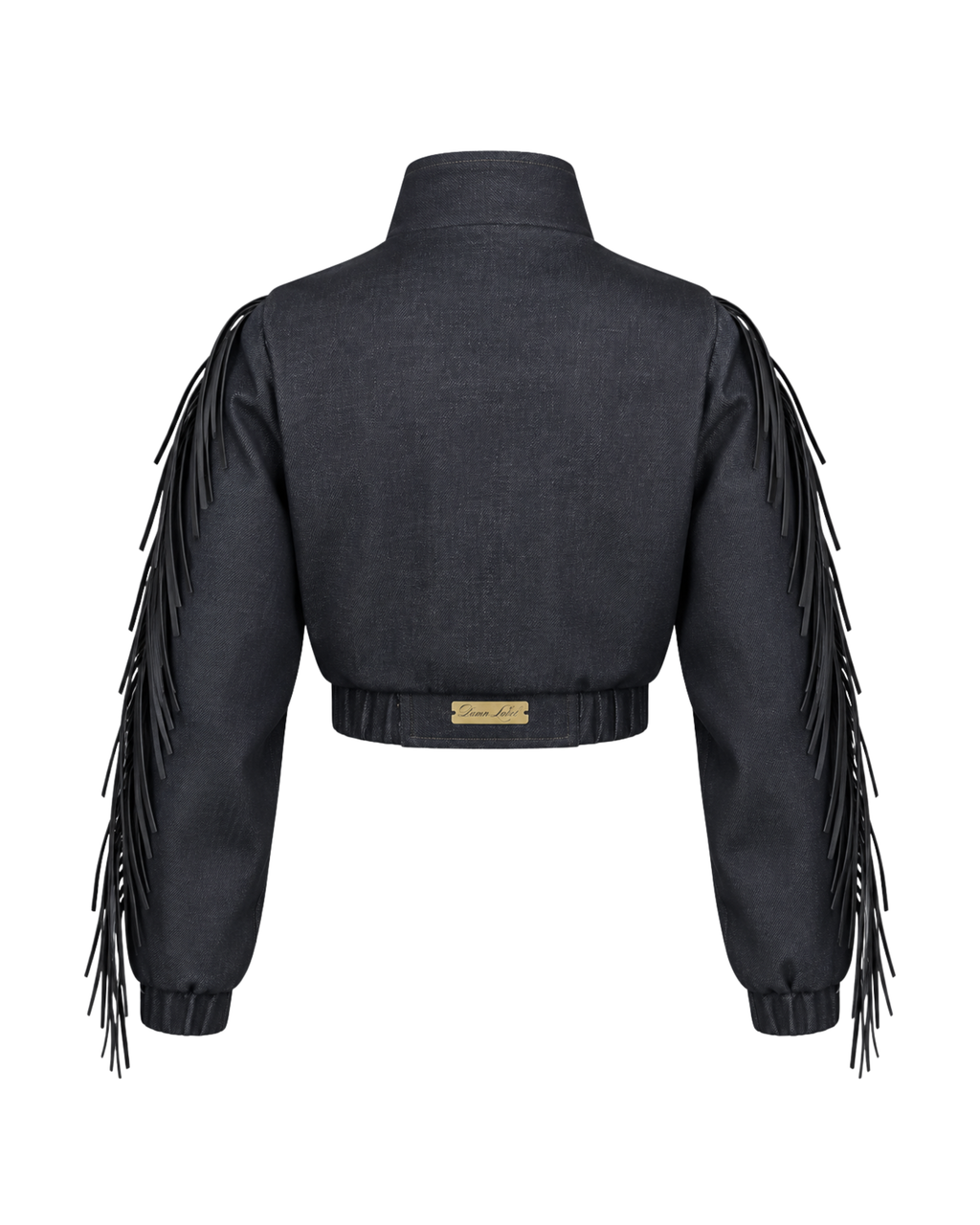 Baroque Minimal Cropped Denim Jacket (Pre-book)