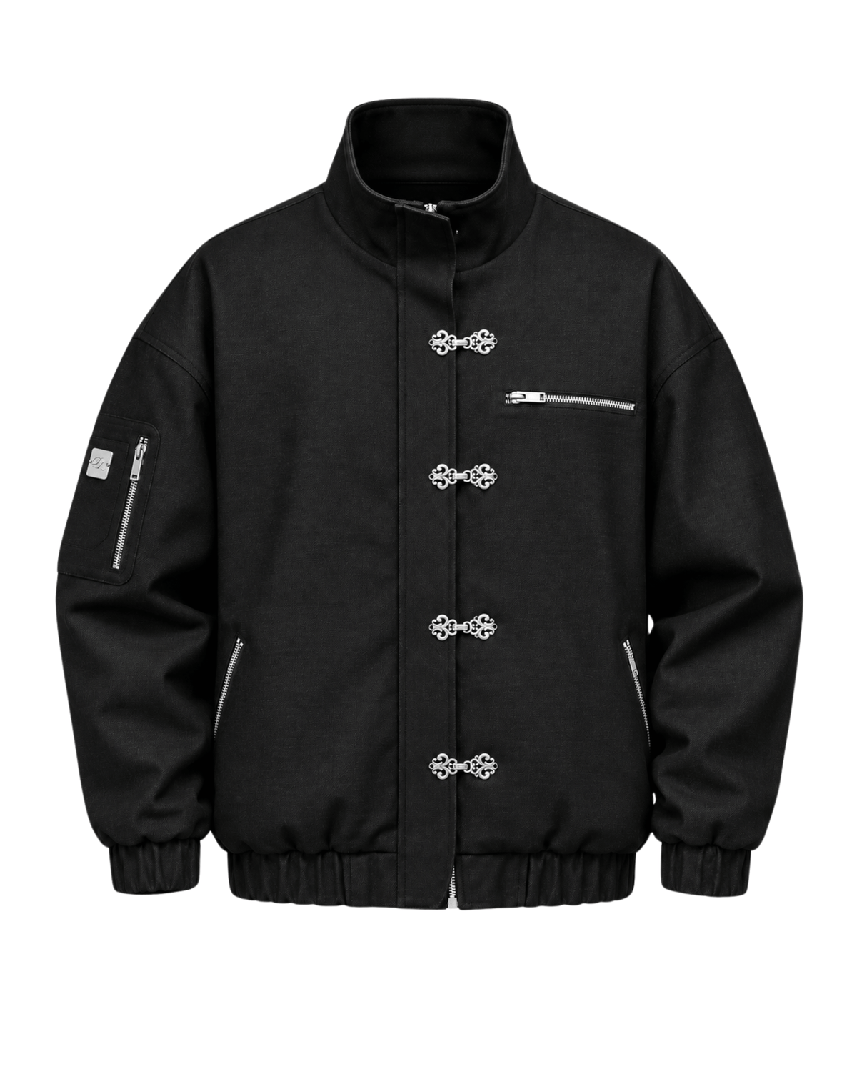 Baroque Minimal Denim Jacket Black (Pre-order)