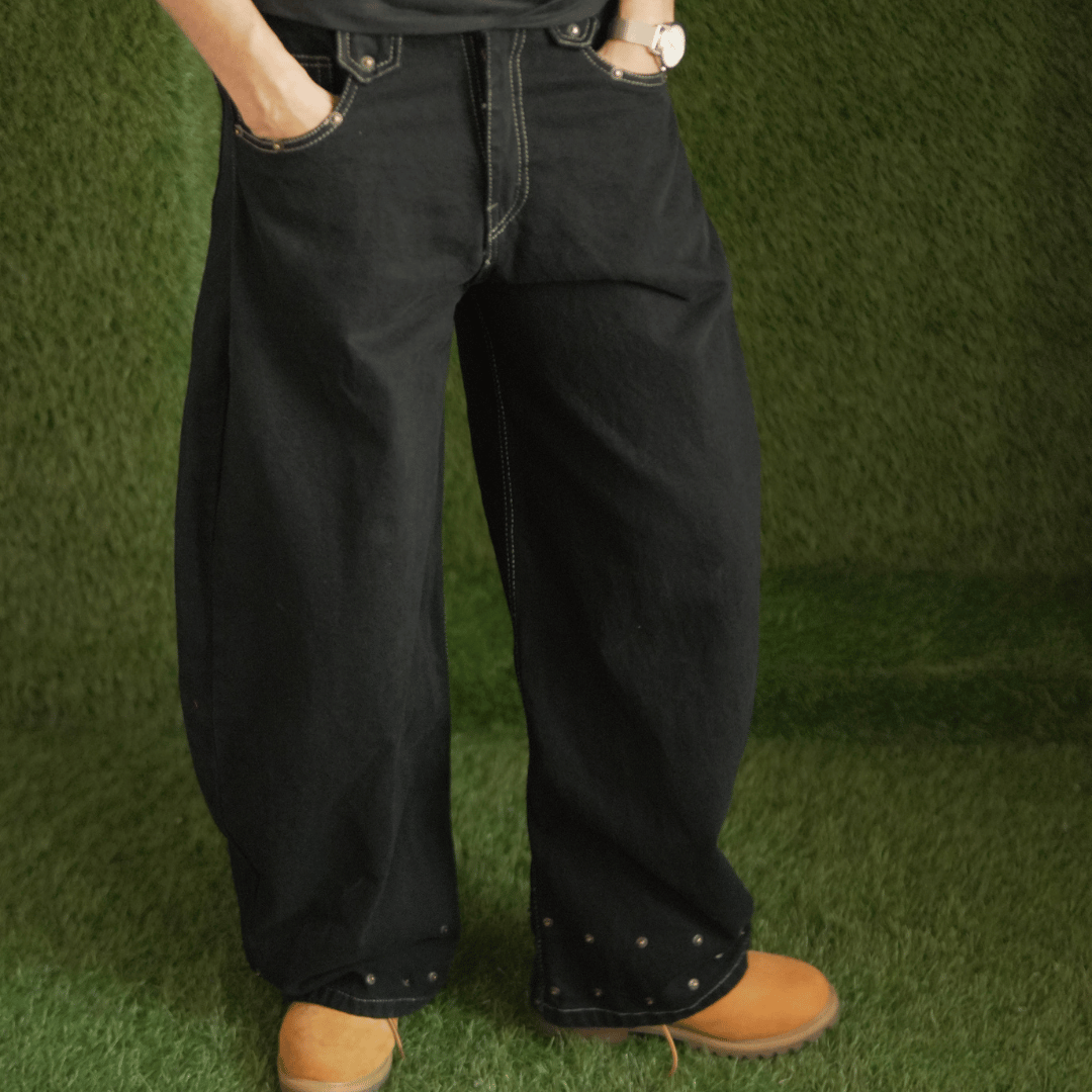 BLACKED OUT JEANS (Bottom Lined)