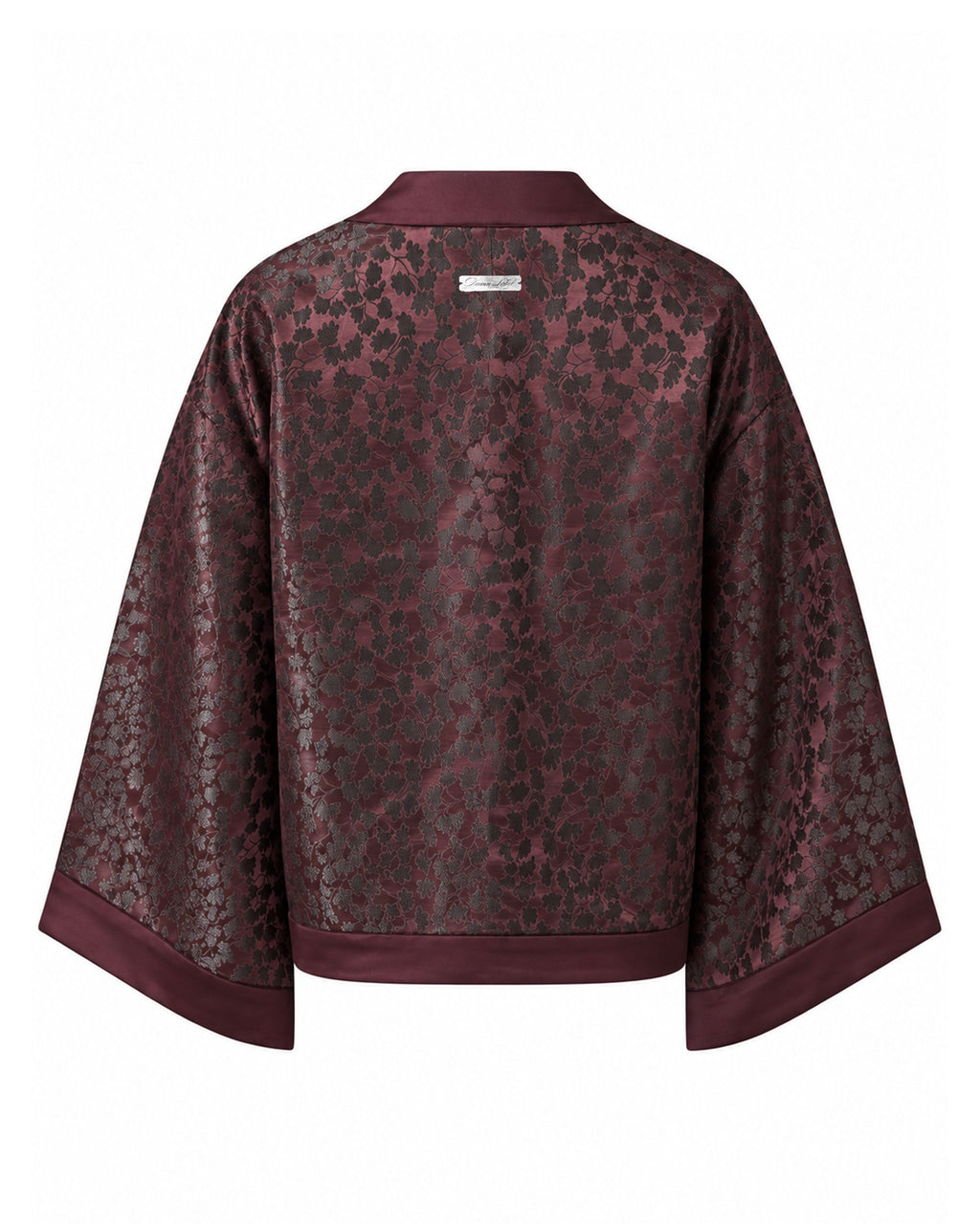 Maroon Seaweed Texture Kimono (Mens)