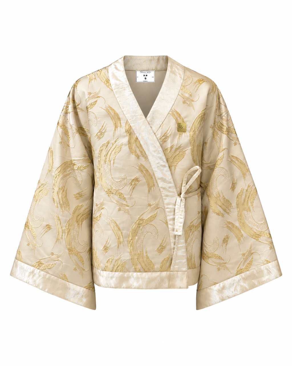 Creme Brushstroke Kimono (Womens)