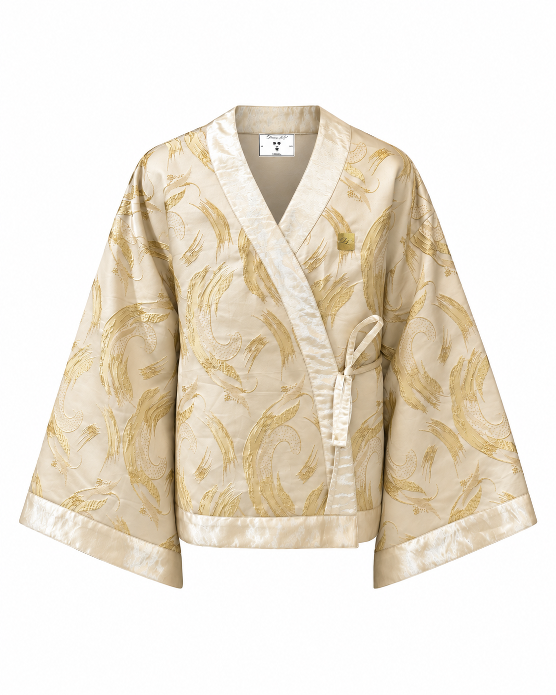 Creme Brushstroke Kimono (Womens)