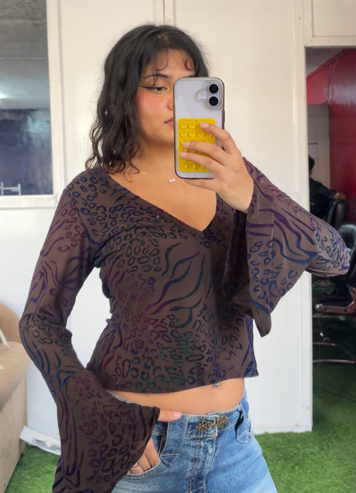 Grey Belle Top
