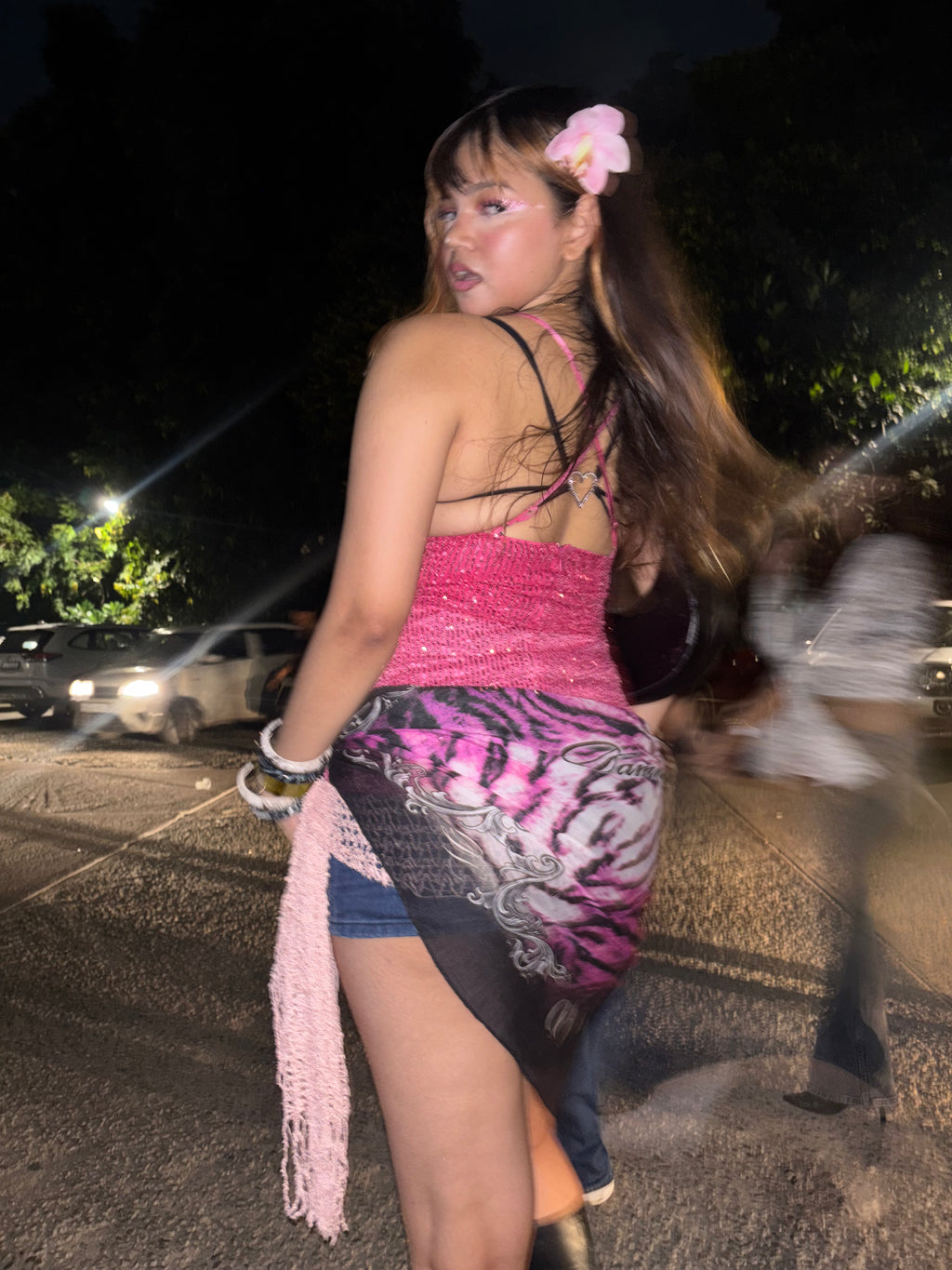 Japanese King of Beasts Scarf ( Pink )