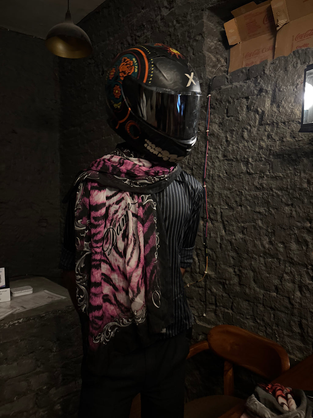Japanese King of Beasts Scarf ( Pink )