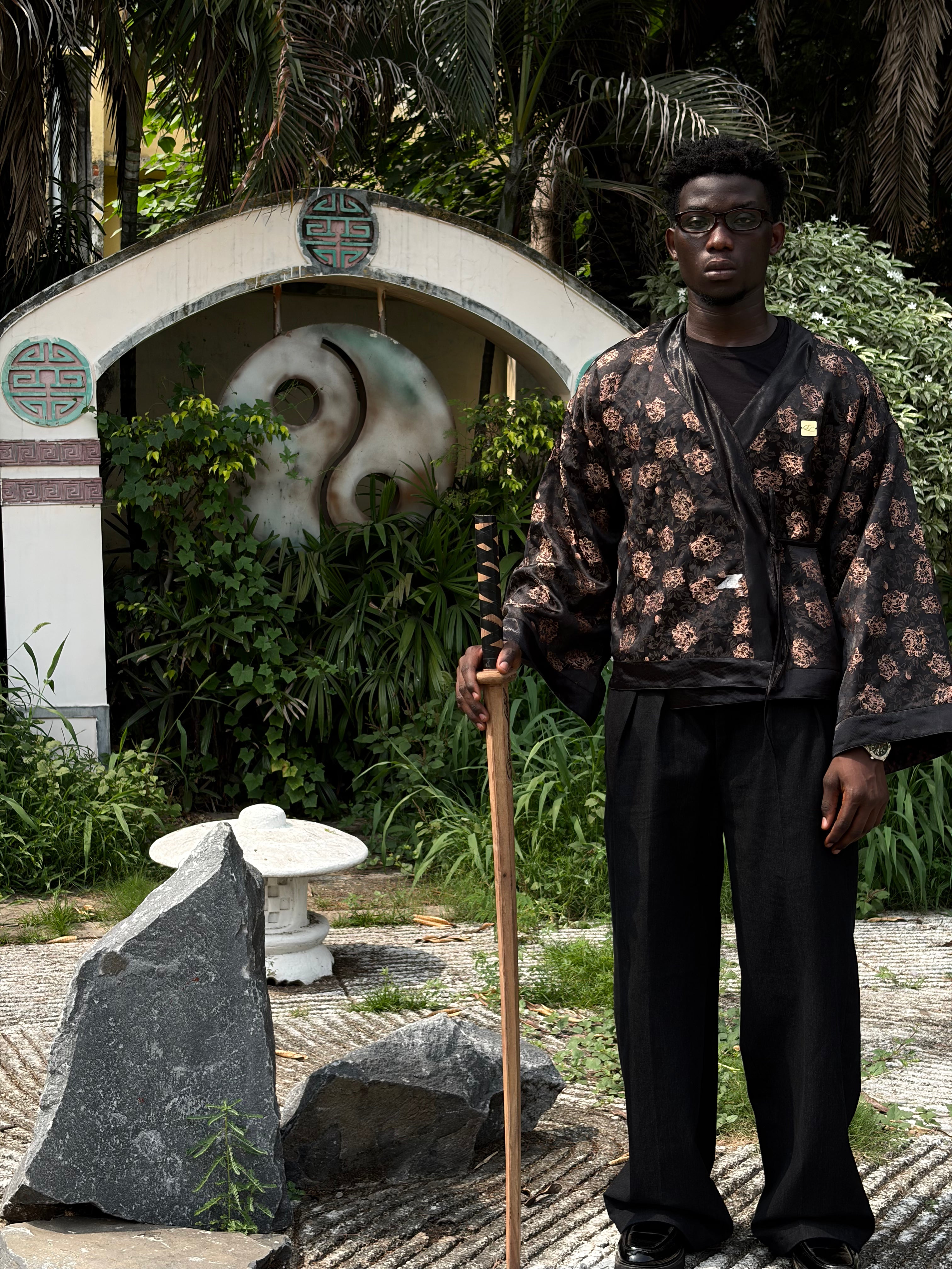Black Gold Flora Kimono (Mens)