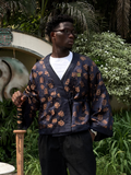 Navy Gold Flora Kimono (Mens)
