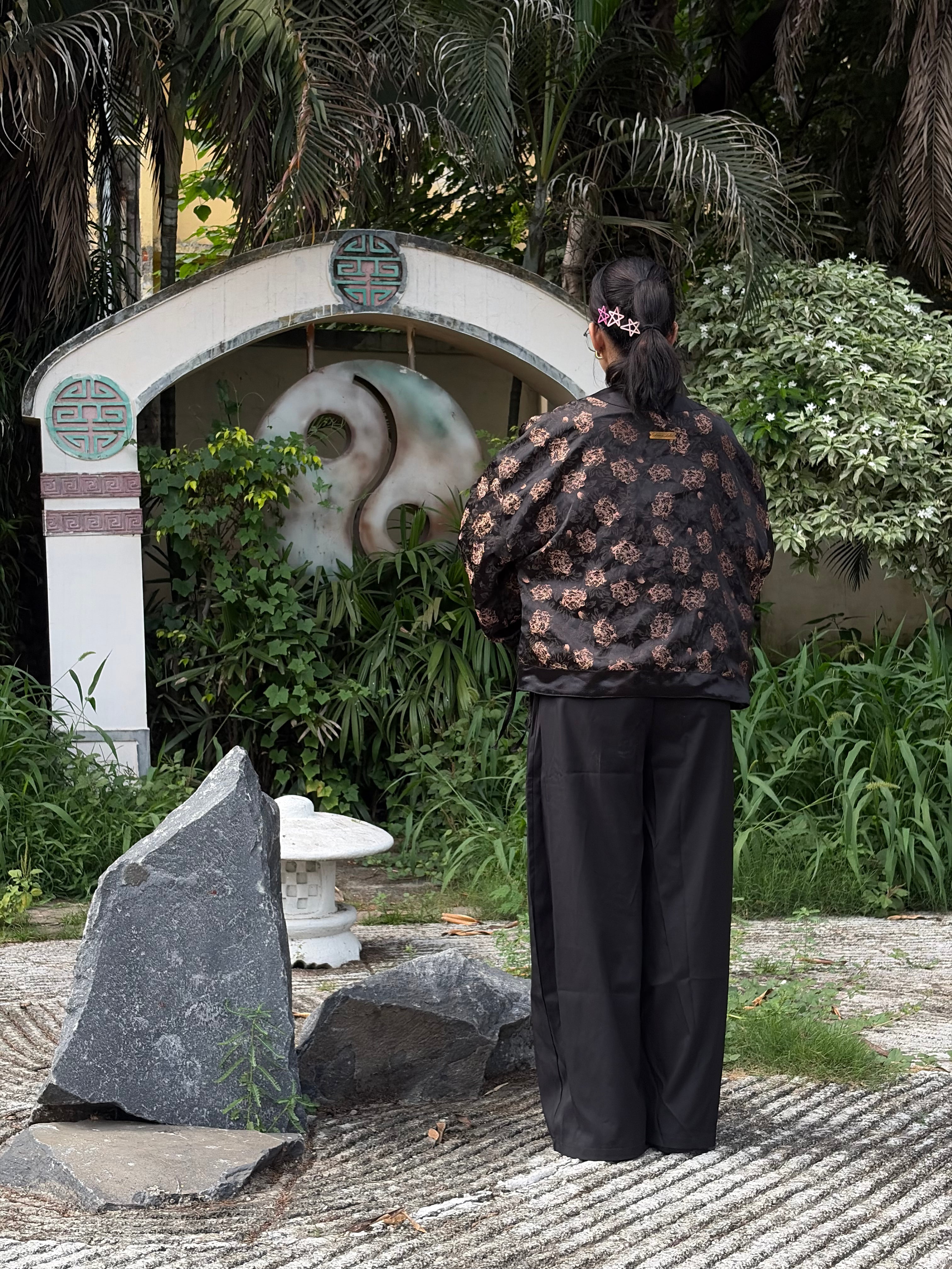 Black Gold Flora Kimono (Womens)