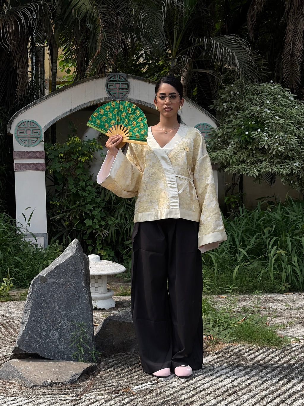 Champagne Flora Kimono (Womens)