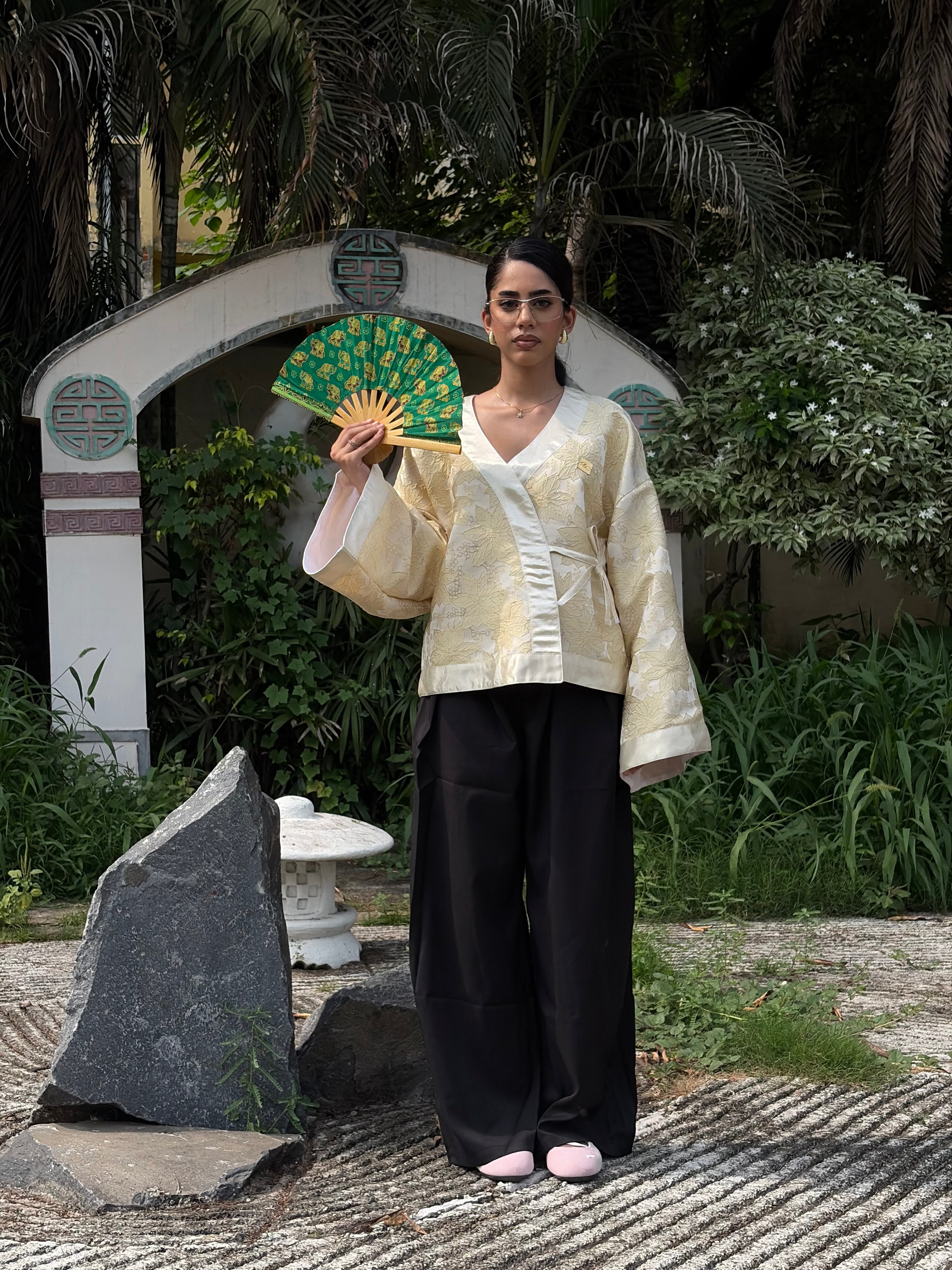 Champagne Flora Kimono (Womens)