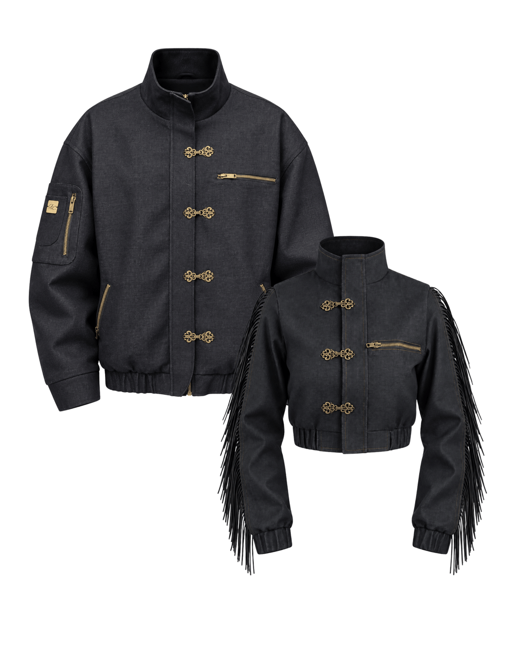 Both Baroque Minimal Denim Jacket (Pre-book)