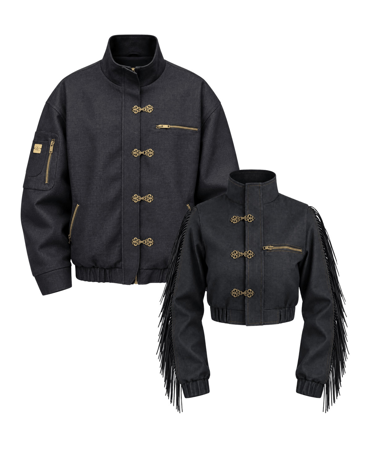 Both Baroque Minimal Denim Jacket (Pre-book)